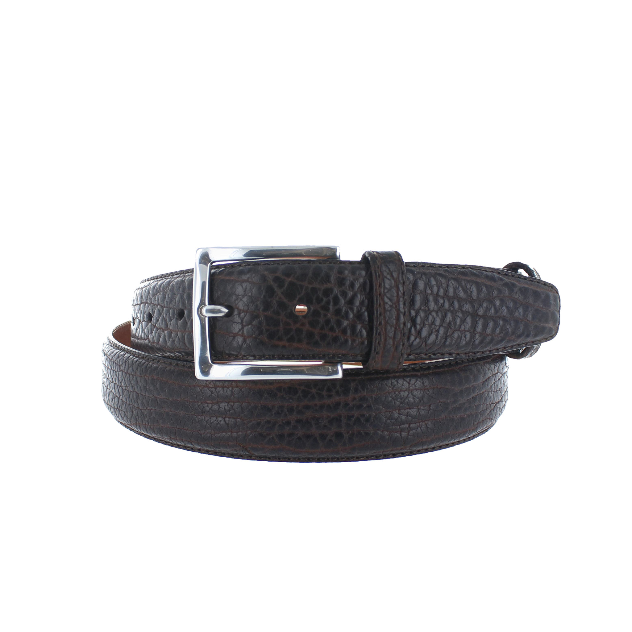 JOB86 Originele Bison riem 3,5cm | Bruin