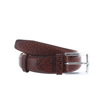 Luxe leren bison riem | Cognac