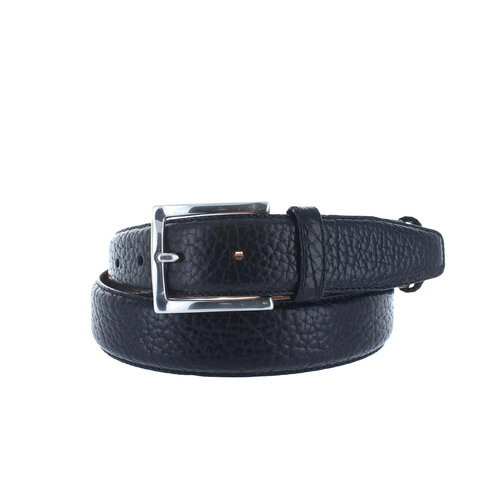  JOB86 Luxe leren bison riem | Zwart 