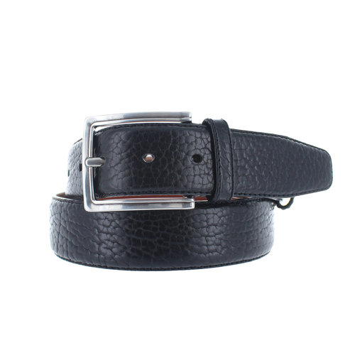  JOB86 Zwarte leren 'American Bison' riem 