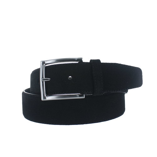  BRADBURY Hugo | Suede herenriem 4cm | Zwart 