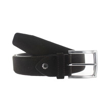 Hugo | Suède herenriem 4cm | Donkerbruin
