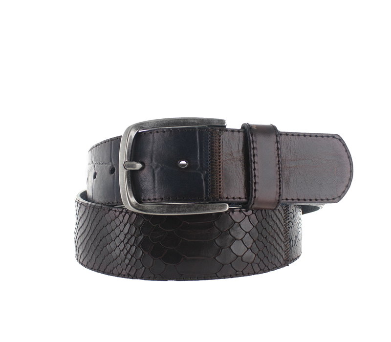 Alex | Patchwork jeansriem 4,5cm | Multicolor