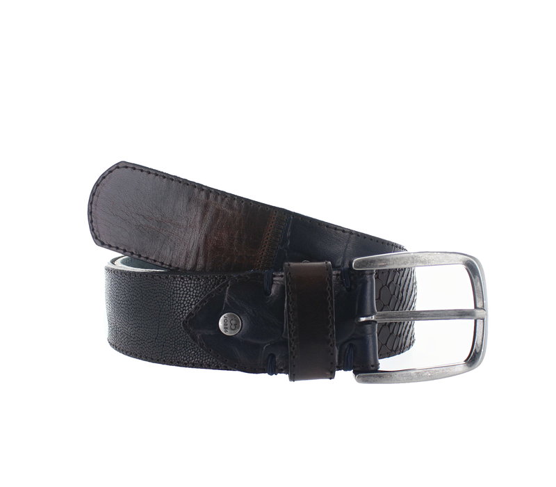 Alex | Patchwork jeansriem 4,5cm | Multicolor