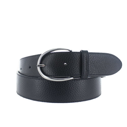  H.A.N. Charlotte | Lederen damesriem 4cm | Zwart 