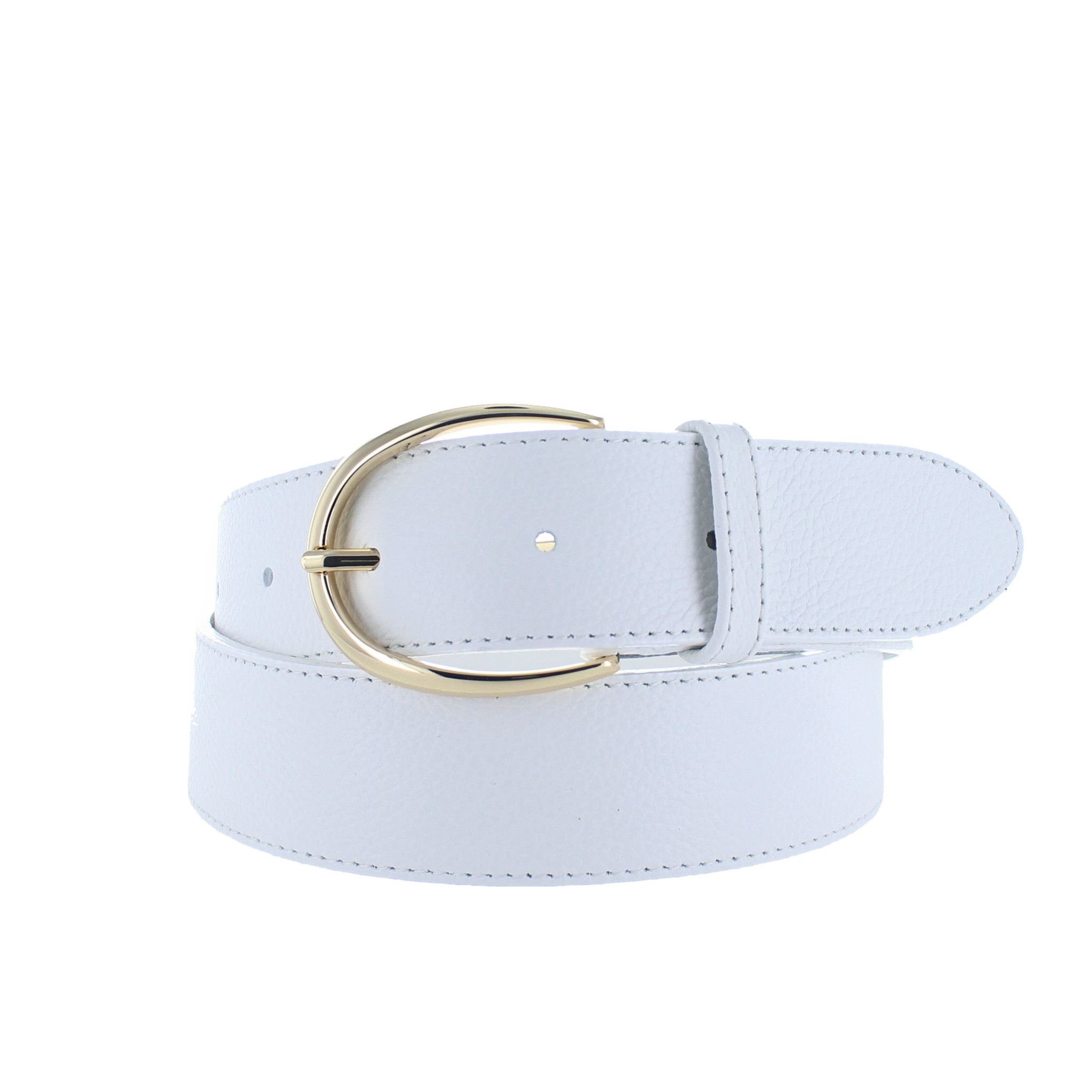 H.A.N Charlotte | Lederen damesriem 4cm | Wit