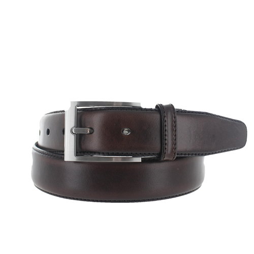  BRADBURY Giulio | Classic leren riem 3,5cm | Donkerbruin 