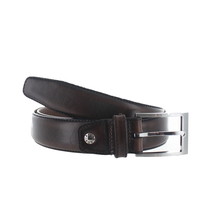 Giulio | Classic leren riem 3,5cm | Donkerbruin