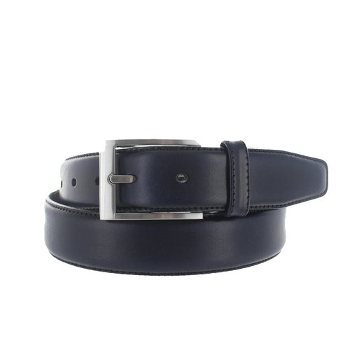  BRADBURY Giulio | Classic leren riem 3,5cm | Blauw 