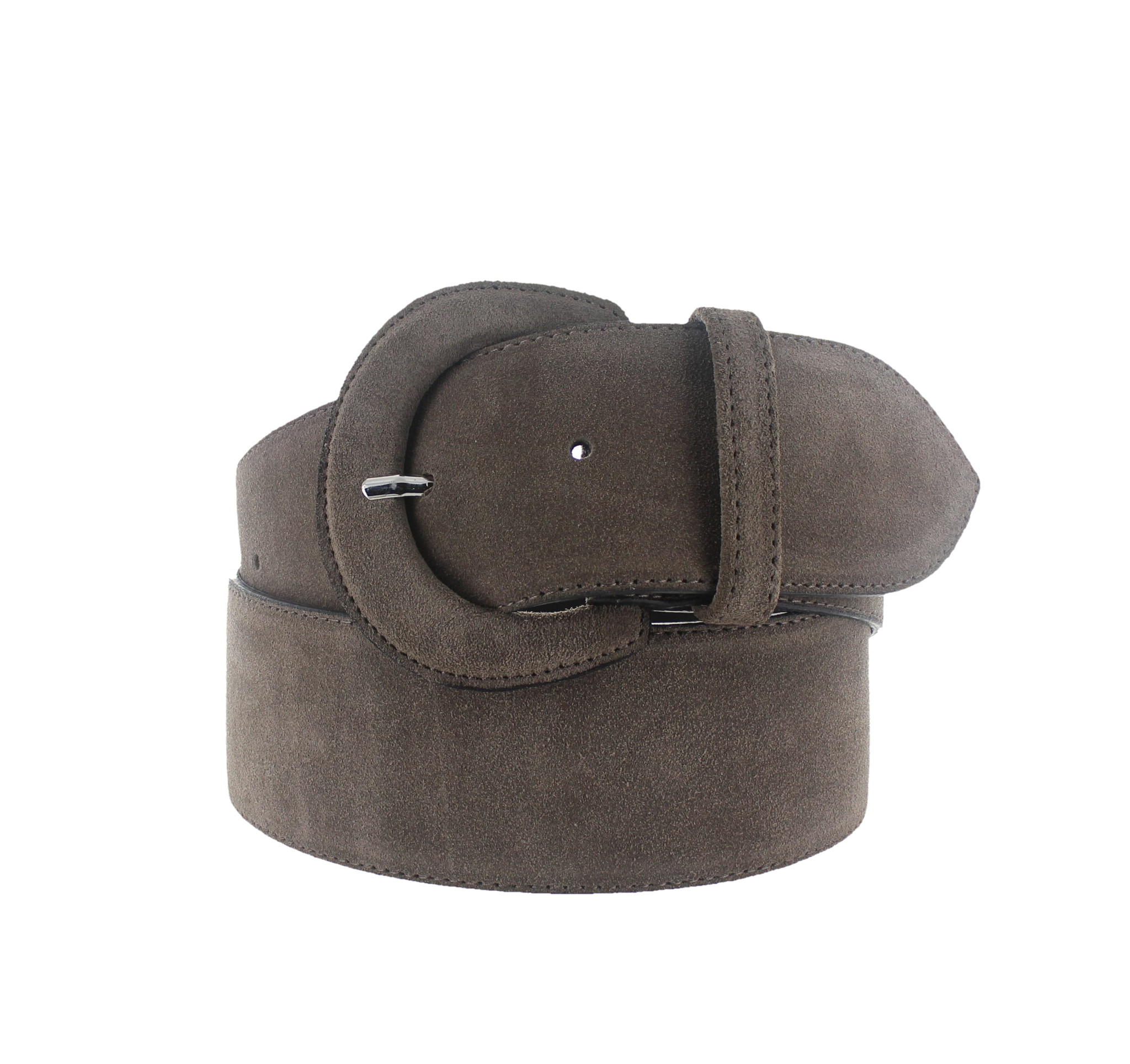 H.A.N Alice | Suède brede damesriem 6cm | Taupe