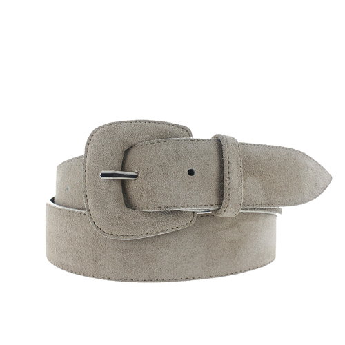  H.A.N. Yasmine | Suede damesriem 4cm | Beige 