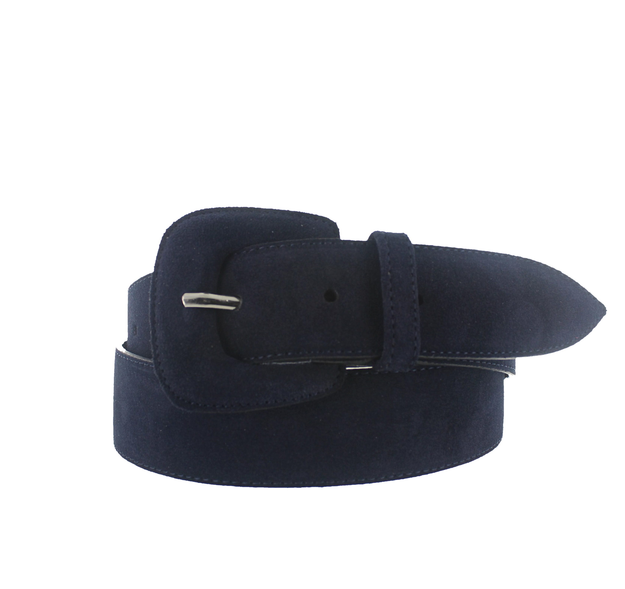 H.A.N Yasmine | Suède damesriem 4cm | Donkerblauw