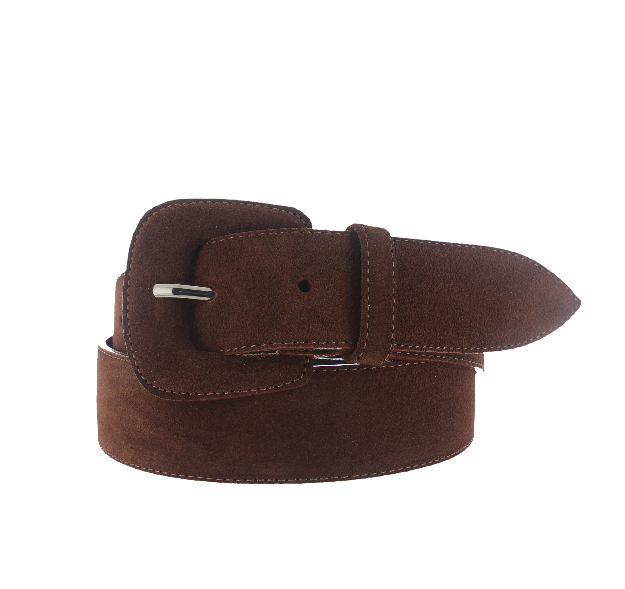 H.A.N Yasmine | Suède damesriem 4cm | Bruin