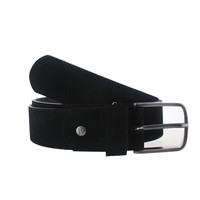 Massimo | Brede suède riem 4,5cm | Zwart