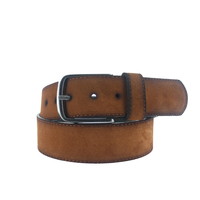 Massimo | Brede suède riem 4,5cm | Cognac
