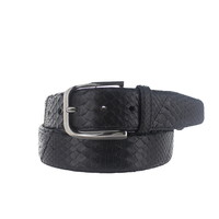 Exclusieve python riem 4cm | Zwart