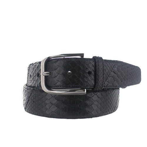  JOB86 Exclusieve python riem 4cm | Zwart 