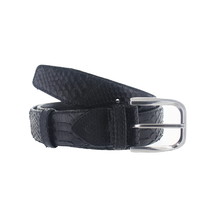 Exclusieve python riem 4cm | Zwart