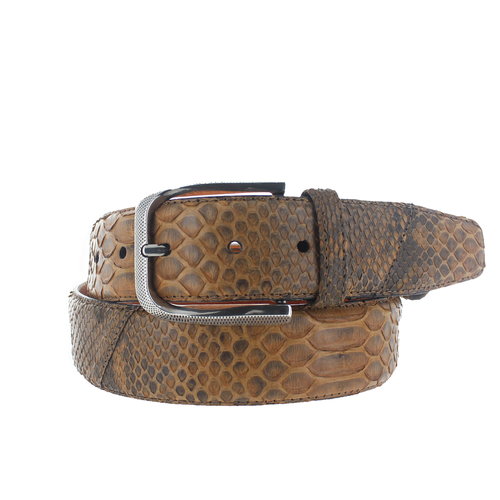  JOB86 Exclusieve python riem 4cm | Naturel 