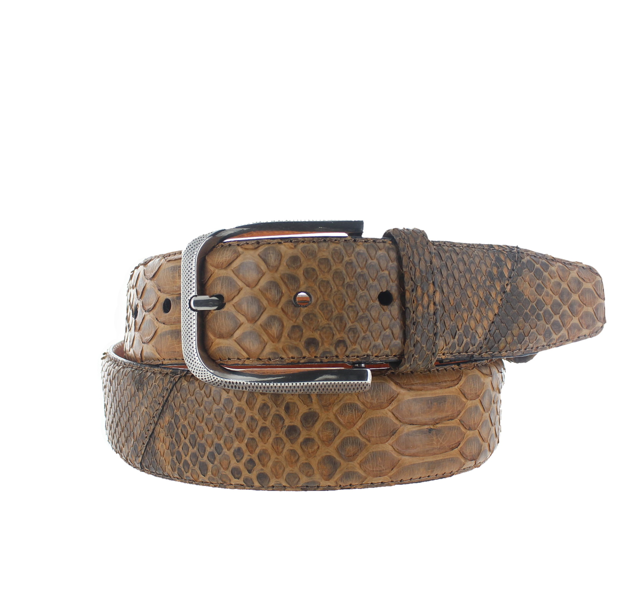JOB86 Exclusieve python riem 4cm | Naturel