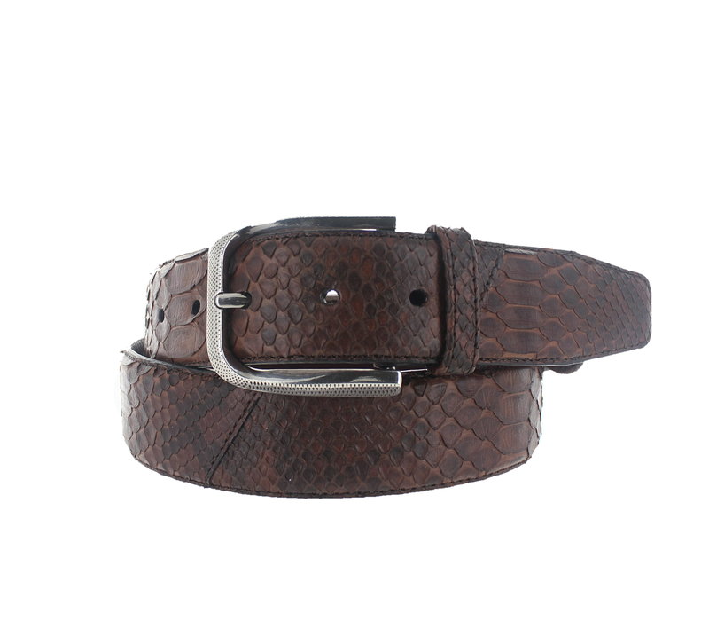 Exclusieve python riem 4cm | Bruin