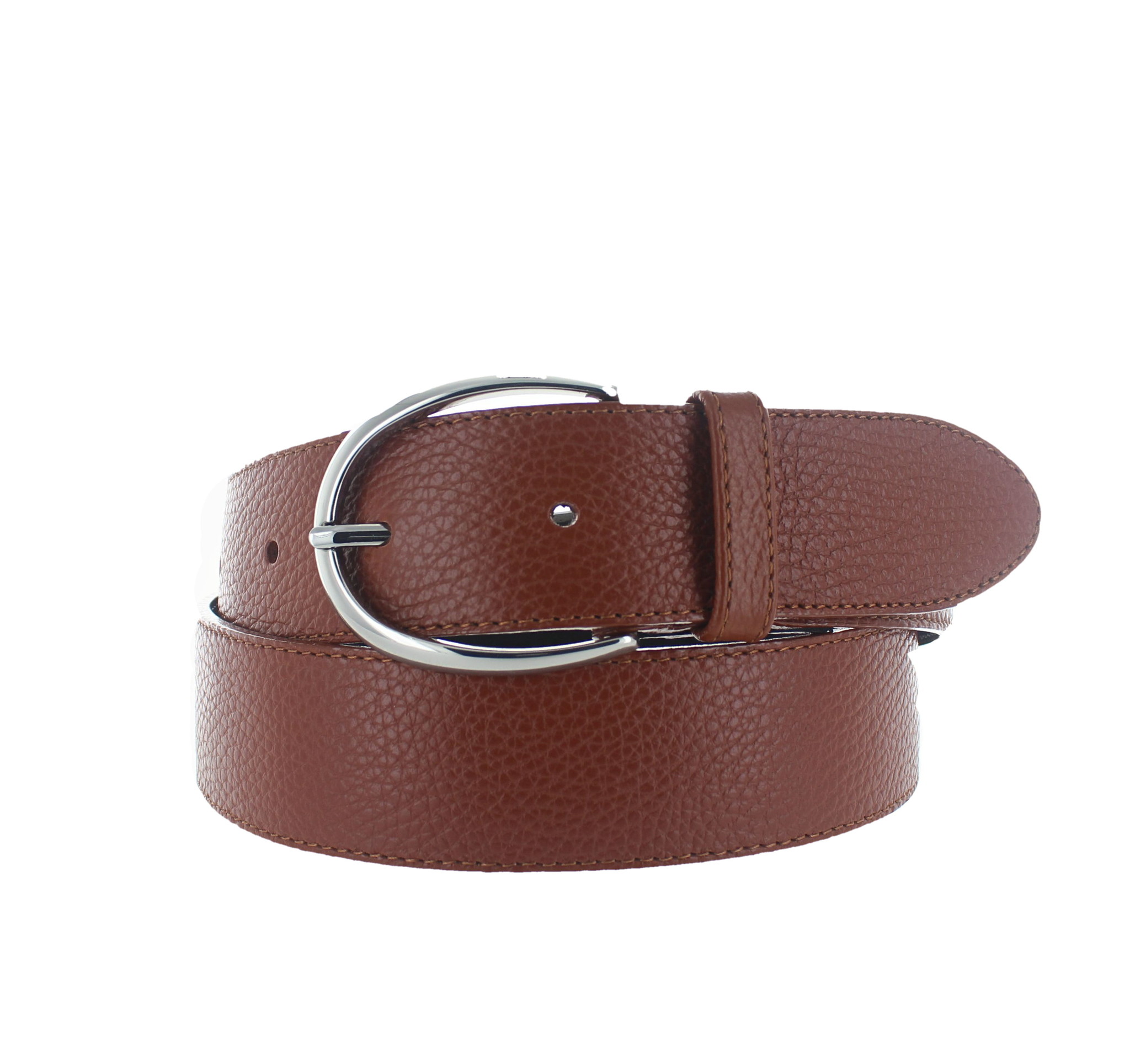 H.A.N Charlotte | Lederen damesriem 4cm | Cognac