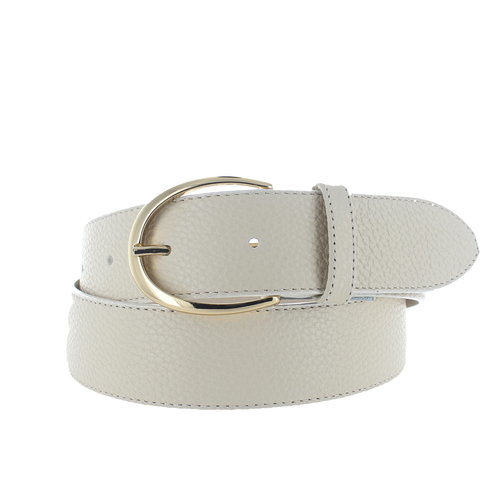  H.A.N. Charlotte | Lederen damesriem 4cm | Beige 