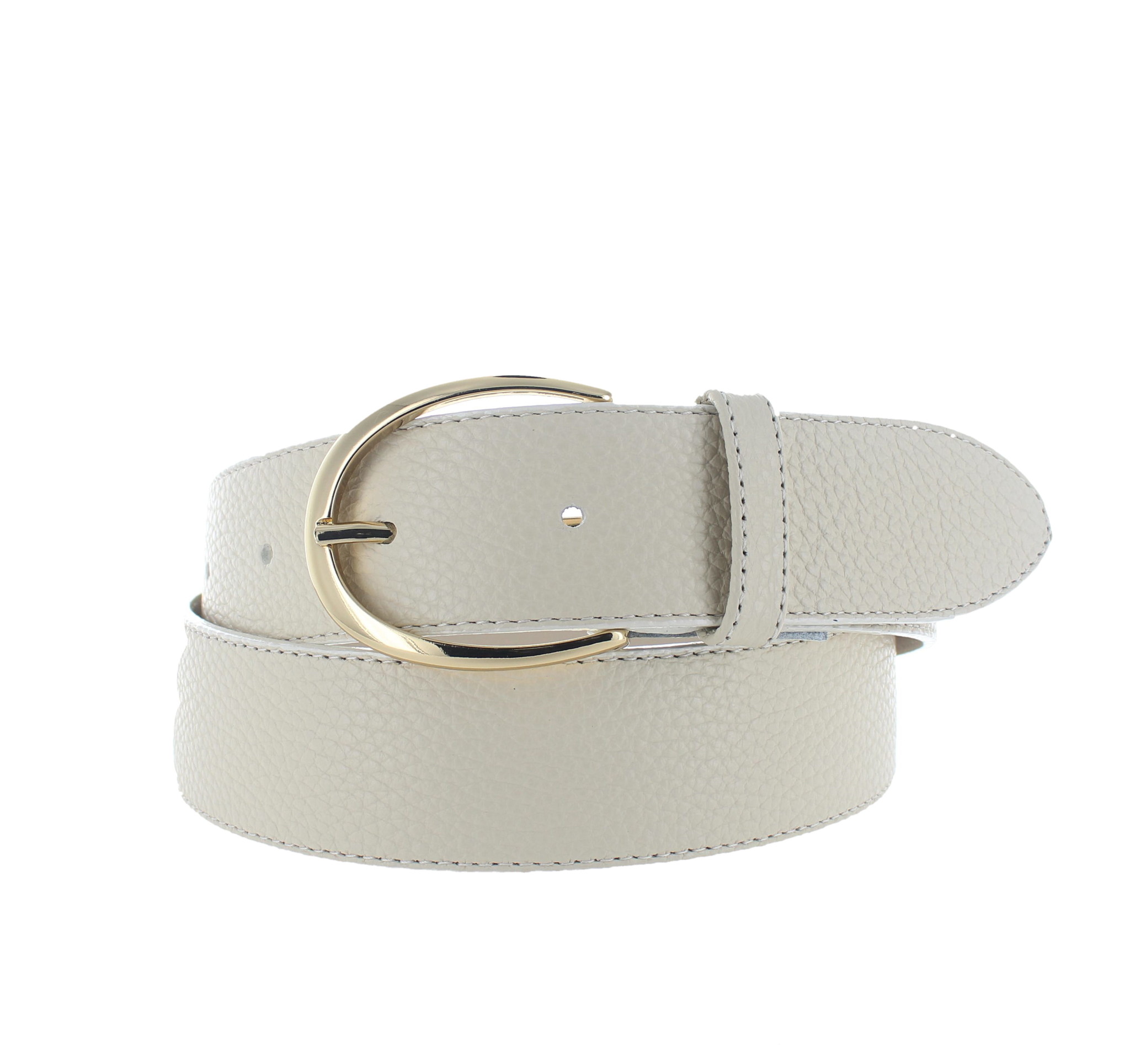 H.A.N Charlotte | Lederen damesriem 4cm | Beige