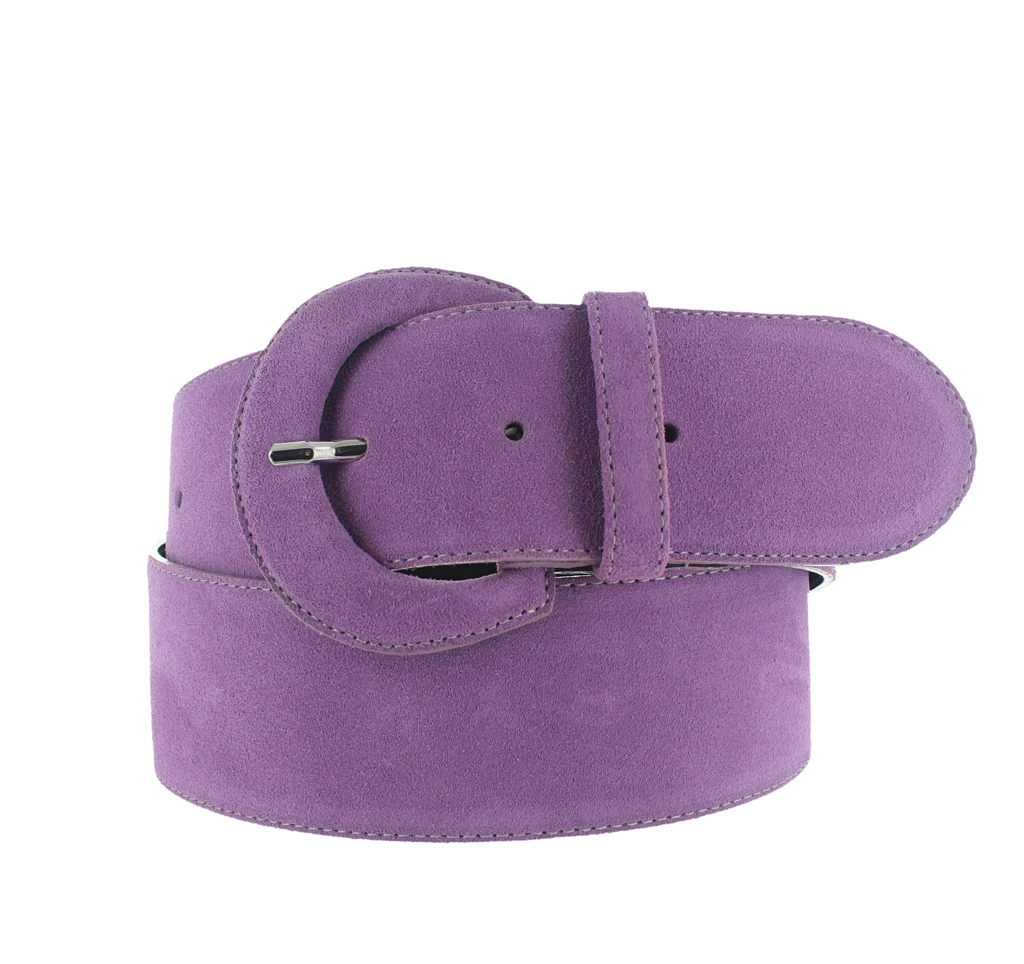 H.A.N Alice | Suède brede damesriem 6cm | Lila