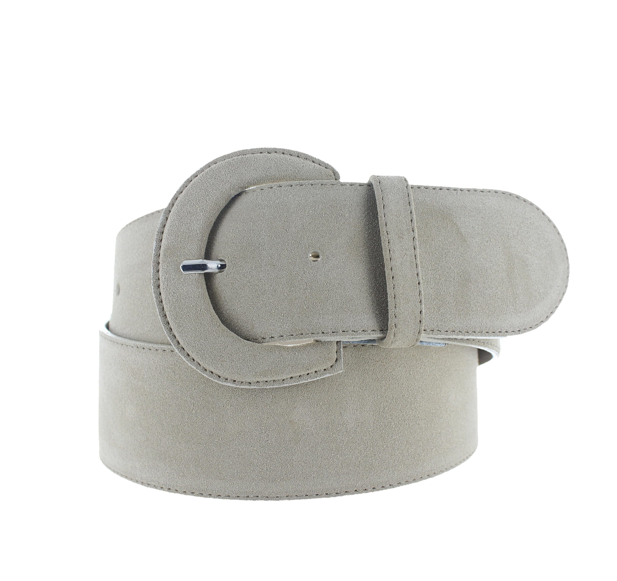H.A.N Alice | Suède brede damesriem 6cm | Beige