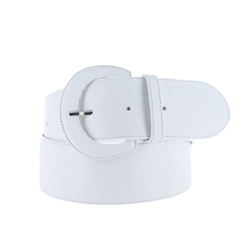  H.A.N. Alice | Lederen brede damesriem 6cm | Wit 
