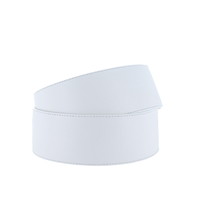 Alice | Lederen brede damesriem 6cm | Wit