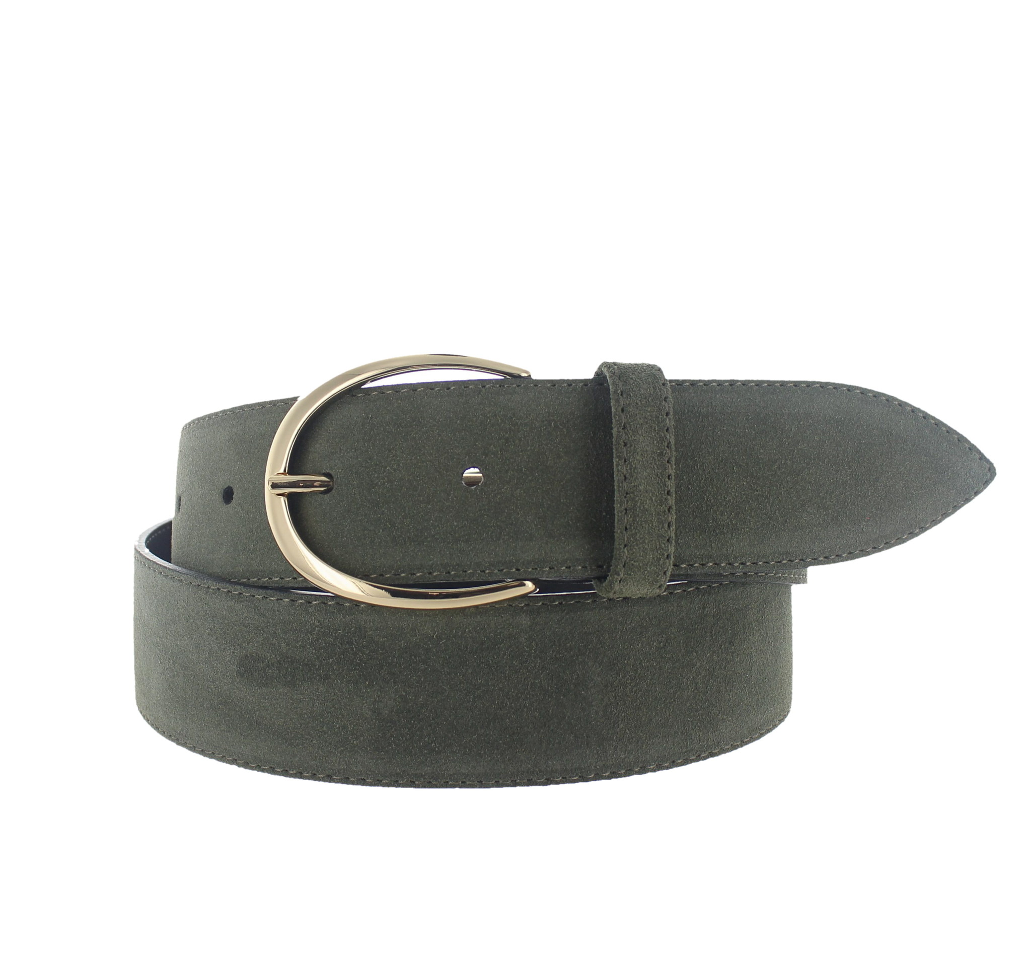 H.A.N Megan | Suède damesriem 4cm | Groen