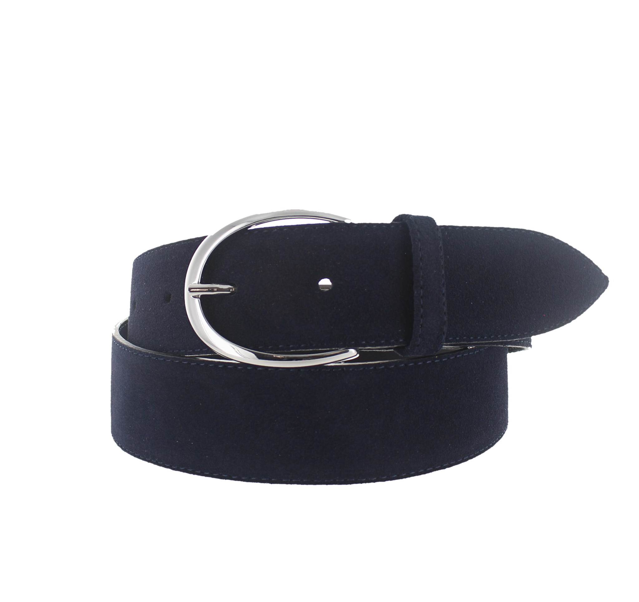 H.A.N Megan | Suède damesriem 4cm | Blauw