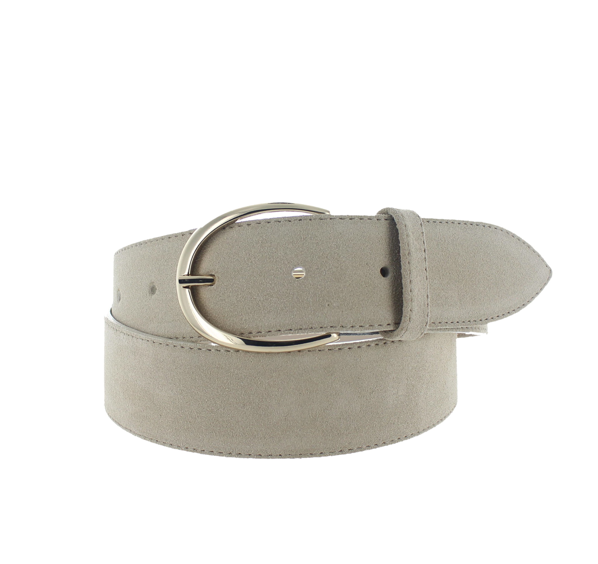 H.A.N Megan | Suède damesriem 4cm | Beige