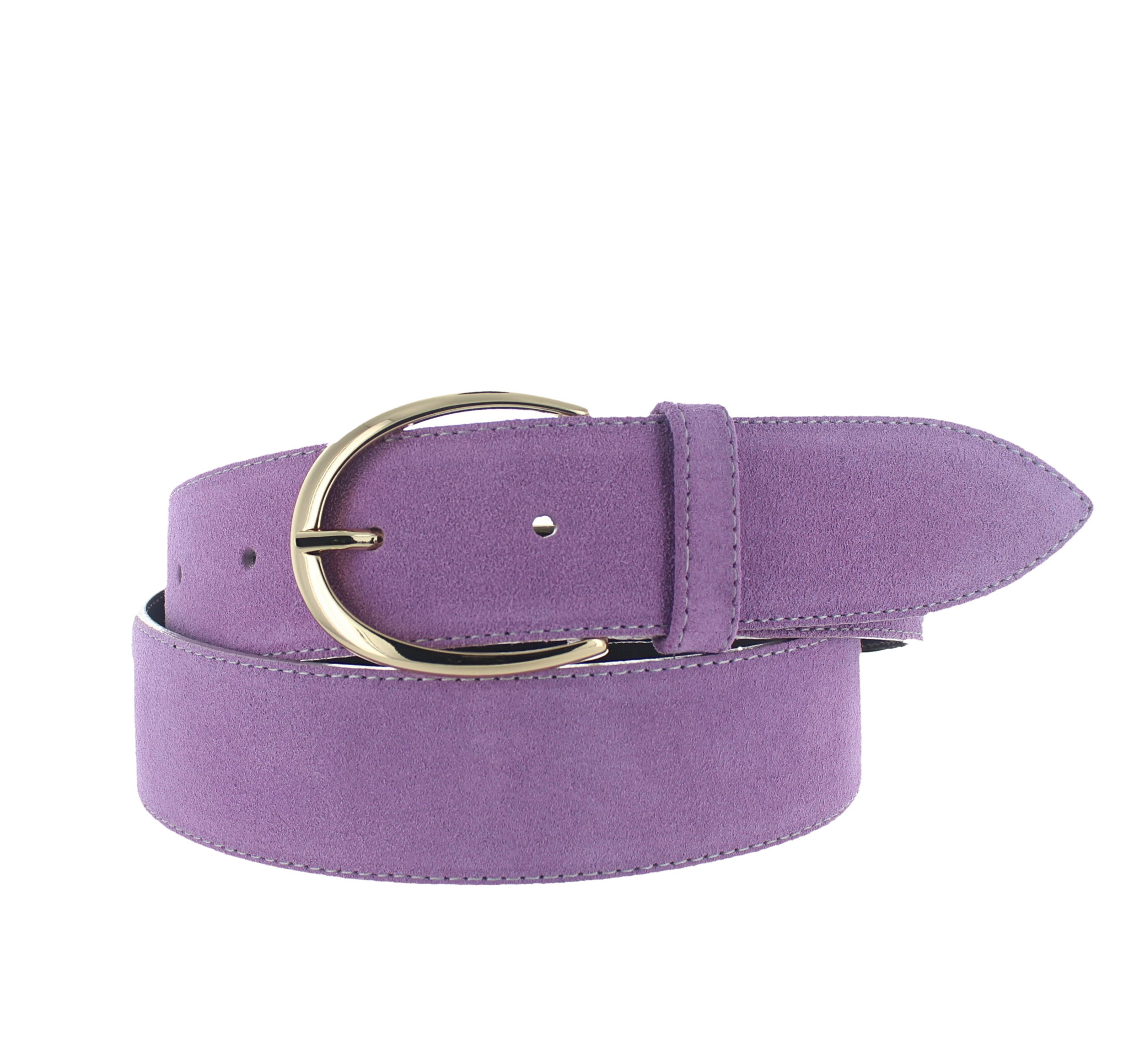 H.A.N Megan | Suède damesriem 4cm | Lila