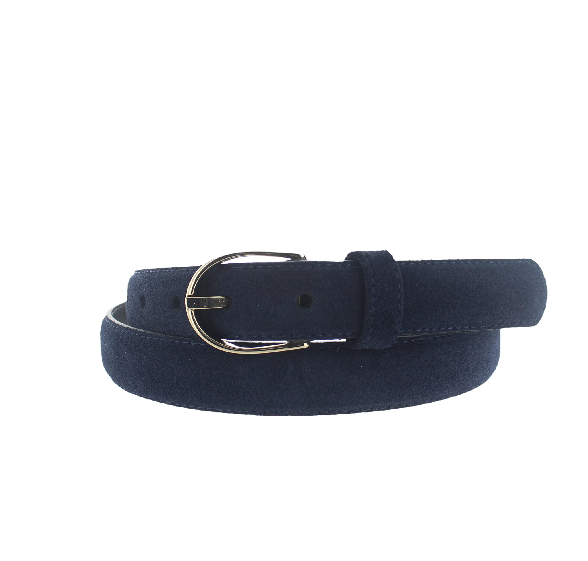 H.A.N Elena | Suède damesriem 2,5cm | Donkerblauw
