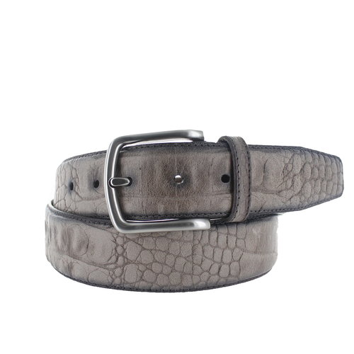  JOB86 Gio | Casual kroko riem 4cm | Grijs 