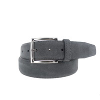 Hugo | Suède herenriem 4cm | Grijs