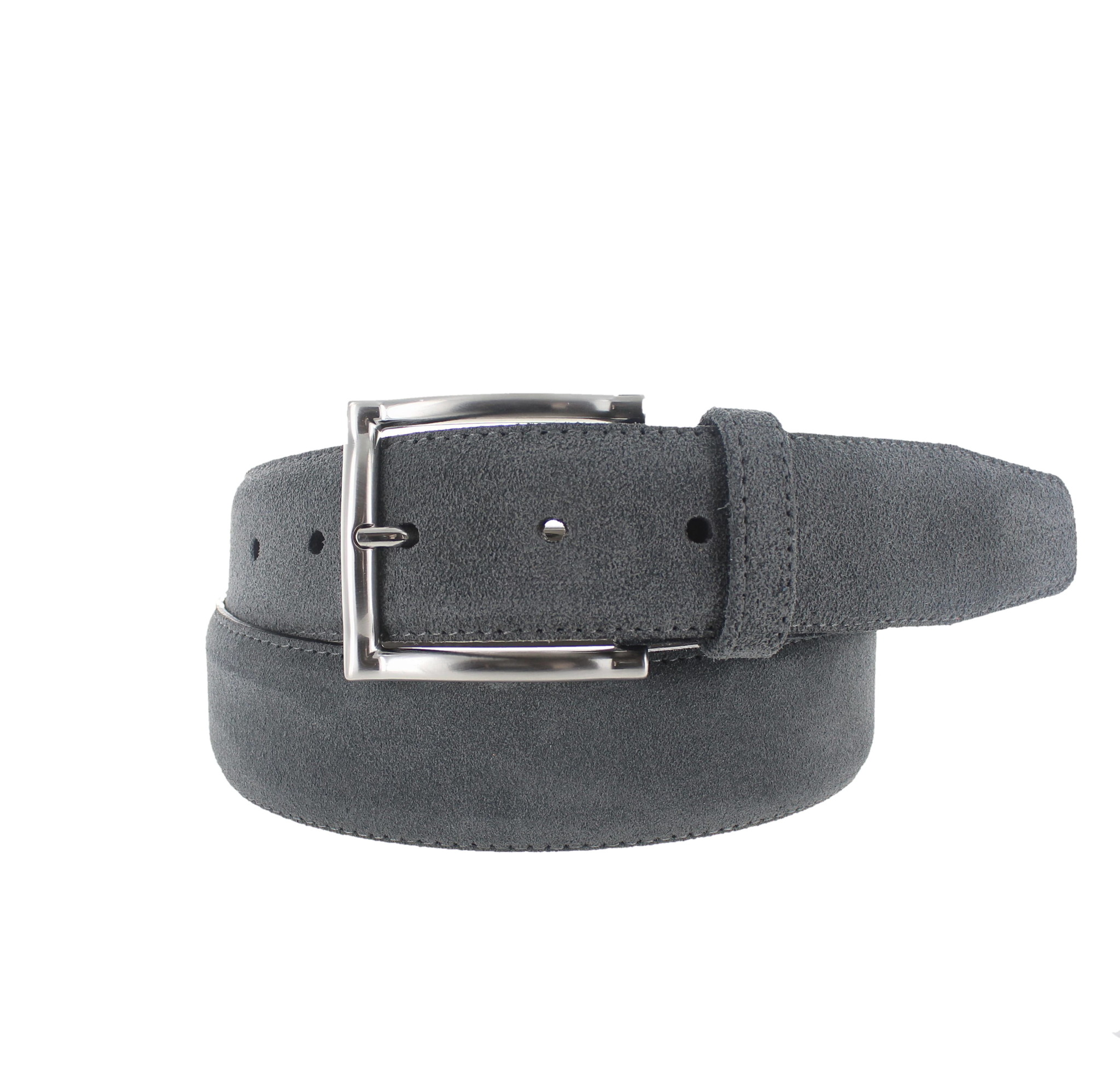 BRADBURY Hugo | Suède herenriem 4cm | Grijs