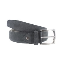 Hugo | Suède herenriem 4cm | Grijs