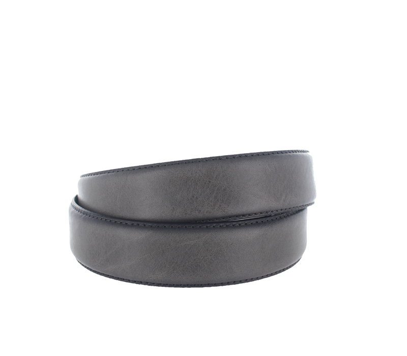 Lucas | Lederen herenriem 3,5cm | Grijs