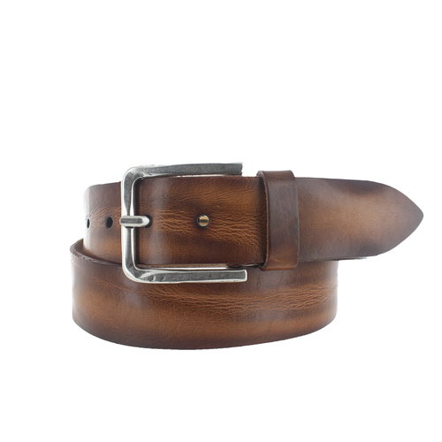 JOB86 Gino | Leren jeansriem 4cm | Bruin 
