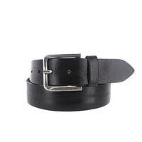 Gino | Leren jeansriem 4cm | Zwart