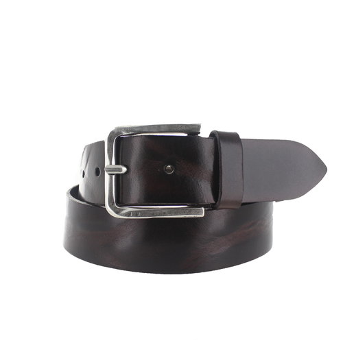  JOB86 Gino | Leren jeansriem 4cm | Donkerbruin 
