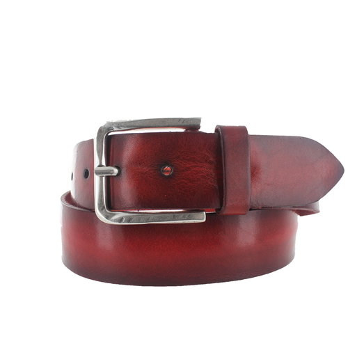  JOB86 Gino | Leren jeansriem 4cm | Rood 