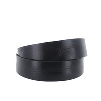 Gino | Leren jeansriem 4cm | Zwart