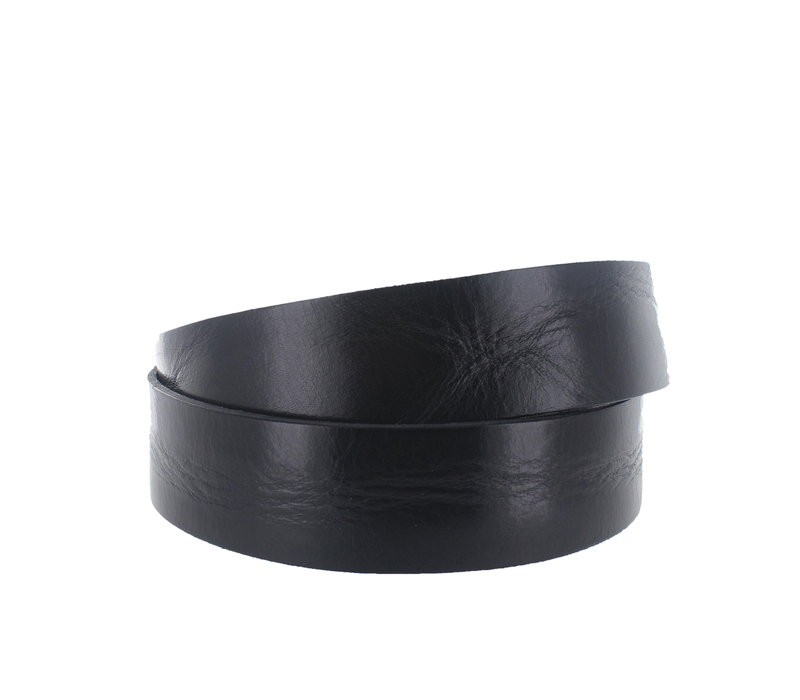 Gino | Leren jeansriem 4cm | Zwart