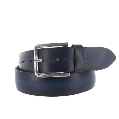  JOB86 Gino | Leren jeansriem 4cm | Blauw 