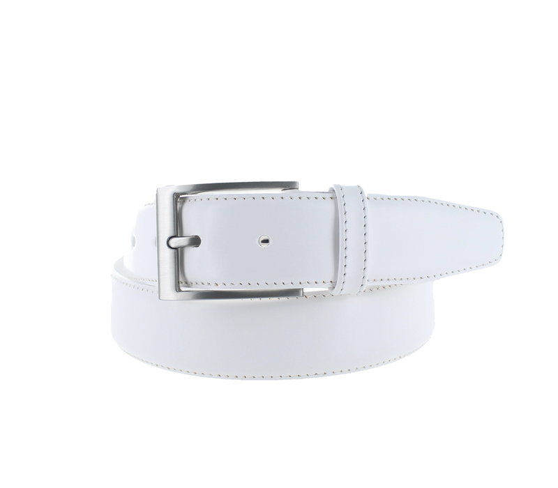 Giulio | Classic leren riem 3,5cm | Wit